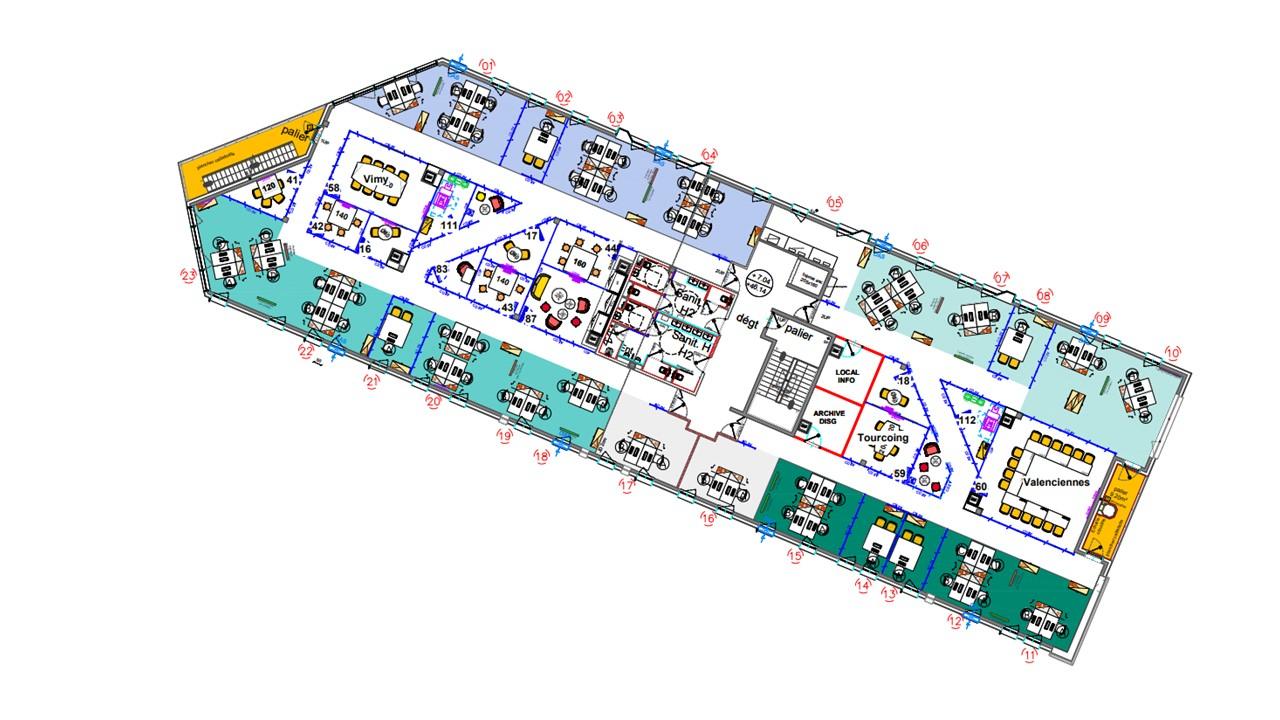 Bureau Lezennes 1028m² Location bureau Lezennes Nord OLBUR2426573 18
